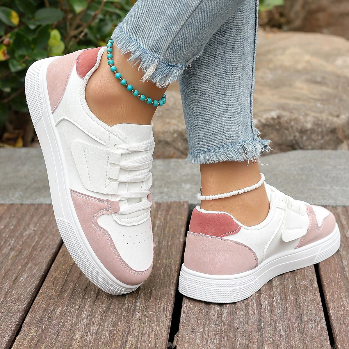 Damen Sneakers im stilvollen Retro-Design mit komfortabler Schnürung Heidi Mode - Image 2