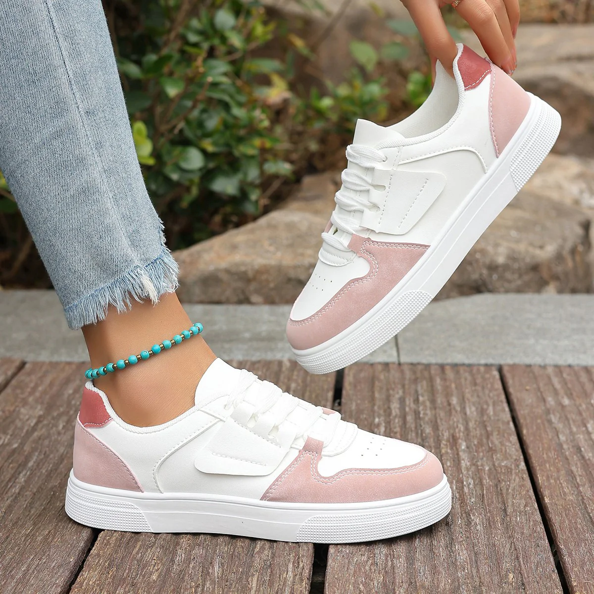 Damen Sneakers im stilvollen Retro-Design mit komfortabler Schnürung Heidi Mode - Image 3