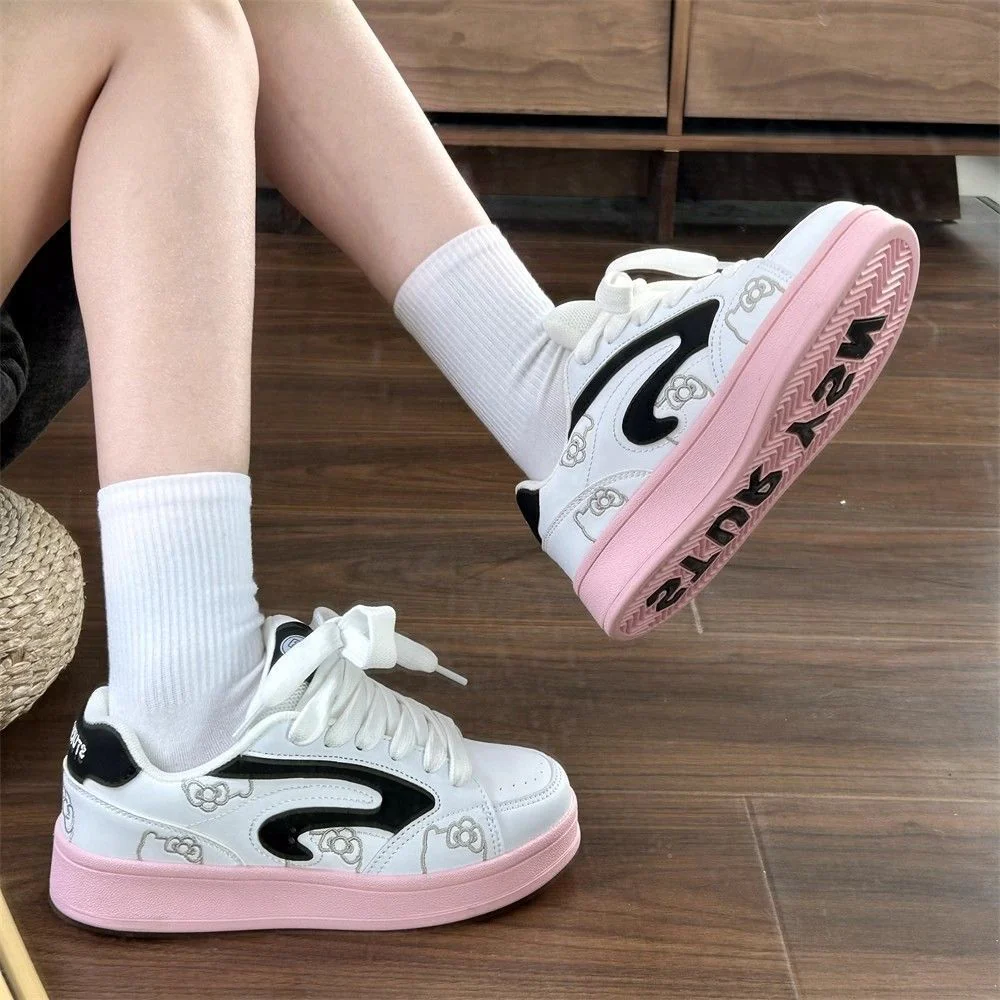 Damen Sneakers im trendigen Cartoon-Design mit gepolsterter Innensohle Heidi Mode - Image 4