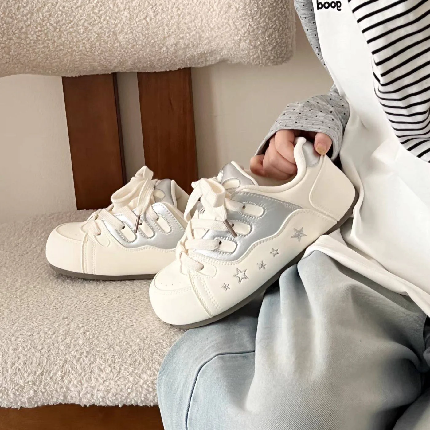 Damen Sneakers im trendigen Sternen-Design Heidi Mode - Image 3