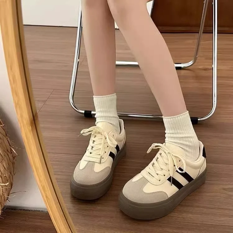 Damen Sneakers im urbanen Retro-Design mit stabiler Sohle und hochwertigem Obermaterial Heidi Mode - Image 3