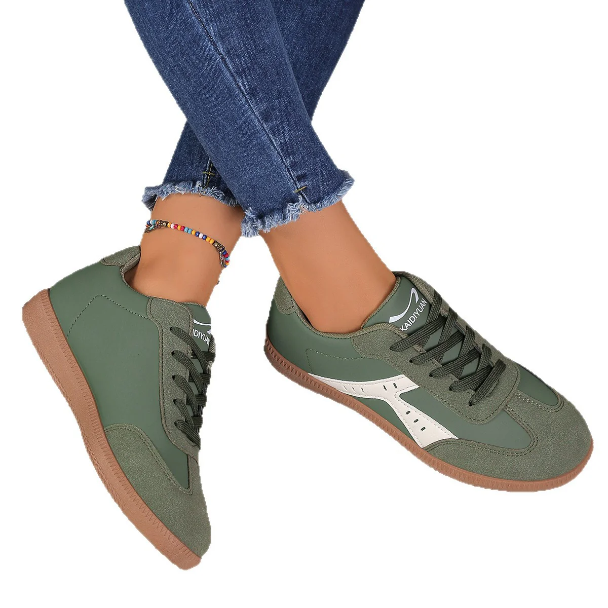 Damen Sneakers im Vintage-Look mit atmungsaktivem Obermaterial und rutschfester Sohle Heidi Mode - Image 5