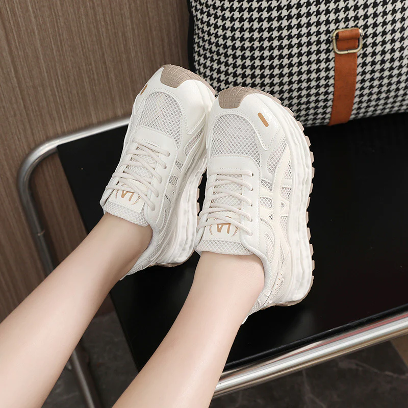 Damen Sneakers mit atmungsaktivem Mesh-Obermaterial und dämpfender Laufsohle Heidi Mode - Image 4