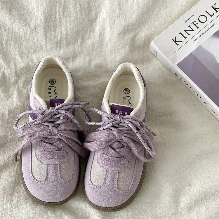 Damen Sneakers mit atmungsaktivem Obermaterial und modischem Schnürdesign Heidi Mode