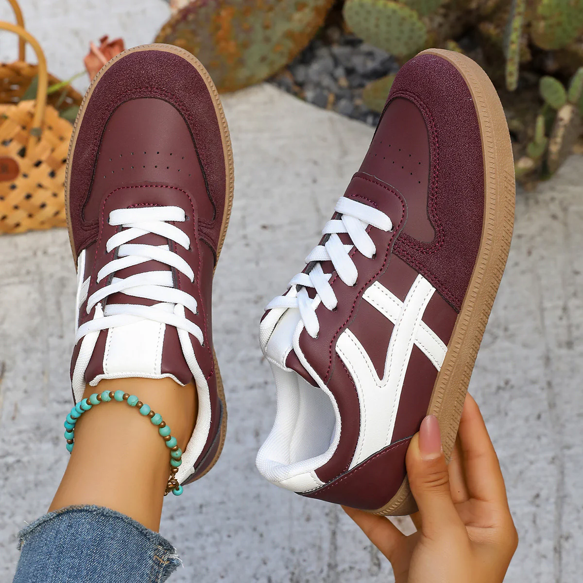 Damen Sneakers mit atmungsaktivem Obermaterial und rutschfester Sohle Heidi Mode - Image 4