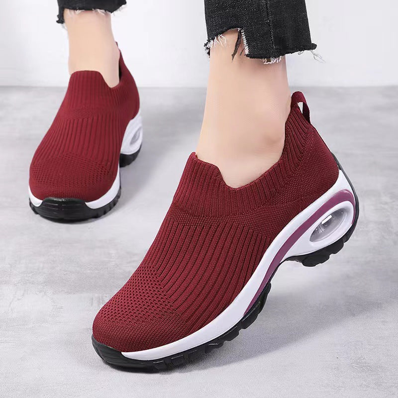 Damen Sneakers mit atmungsaktivem Strickdesign und stoßdämpfender Sohle Heidi Mode - Image 4
