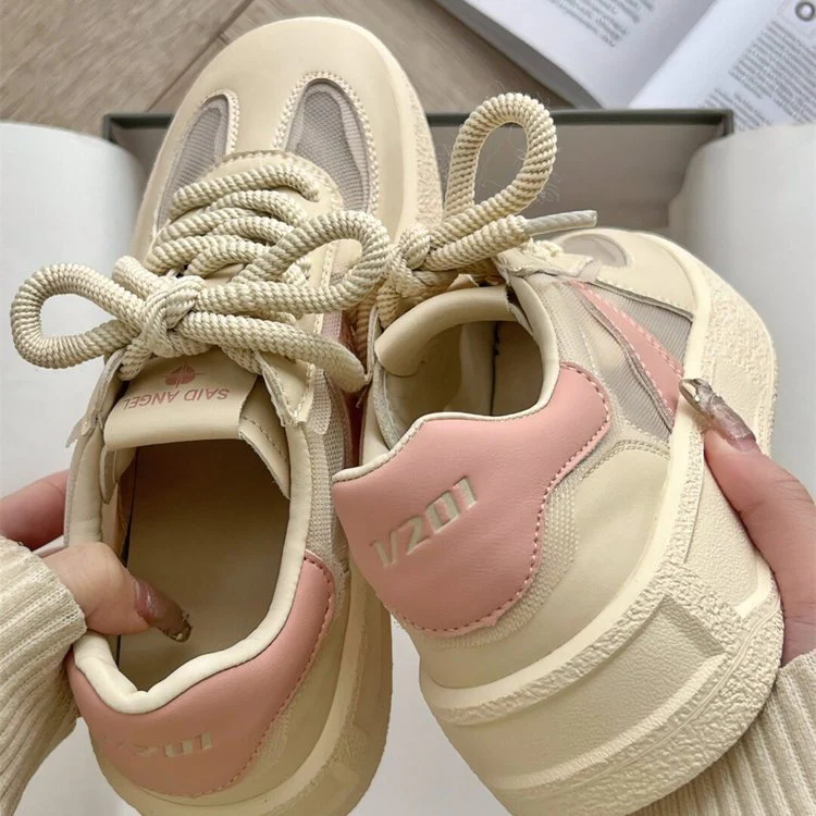 Damen Sneakers mit atmungsaktiver Mesh-Oberfläche und elegantem Design Heidi Mode