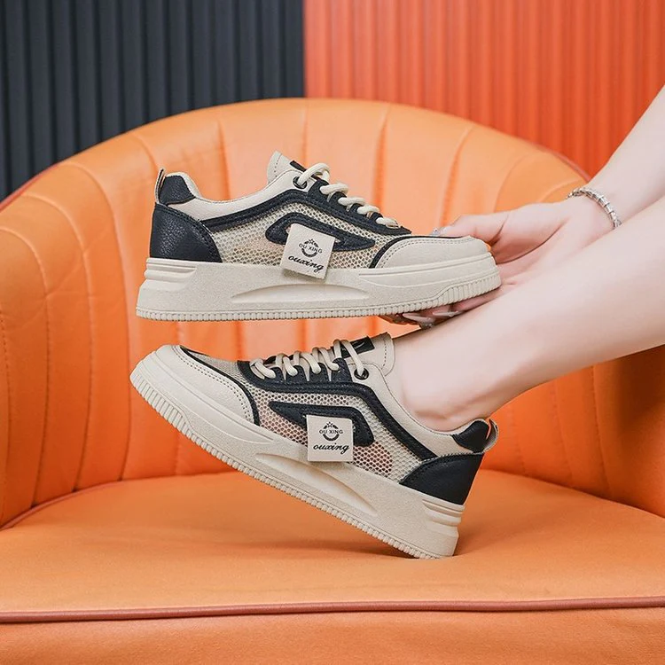 Damen Sneakers mit atmungsaktiver Mesh-Oberfläche und rutschfester Profilsohle Heidi Mode - Image 5