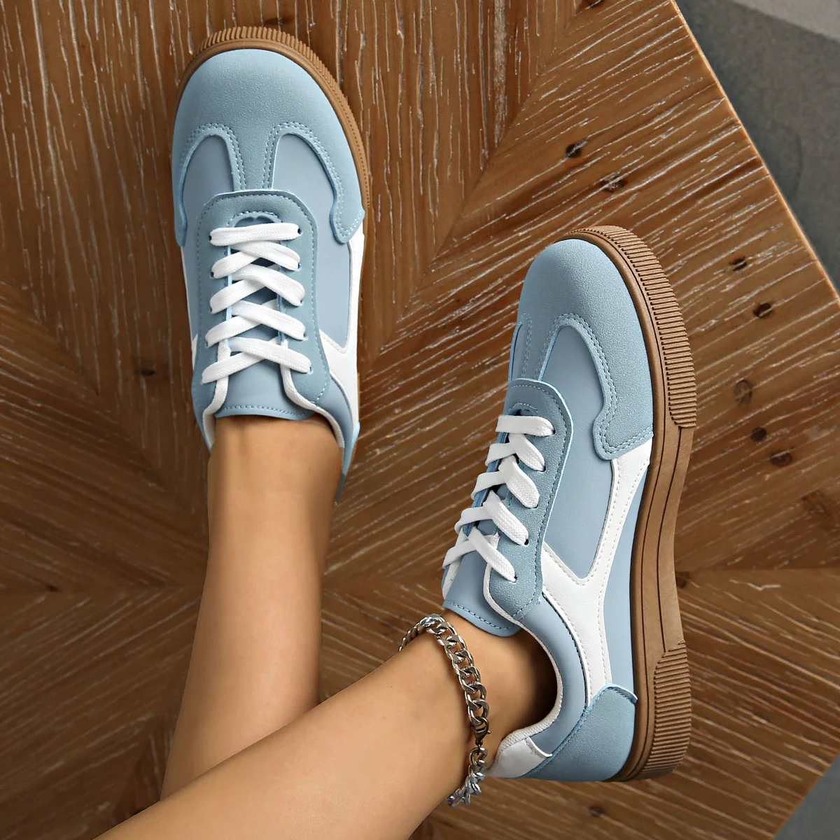 Damen Sneakers mit atmungsaktiver und rutschfester Gummisohle Heidi Mode - Image 2