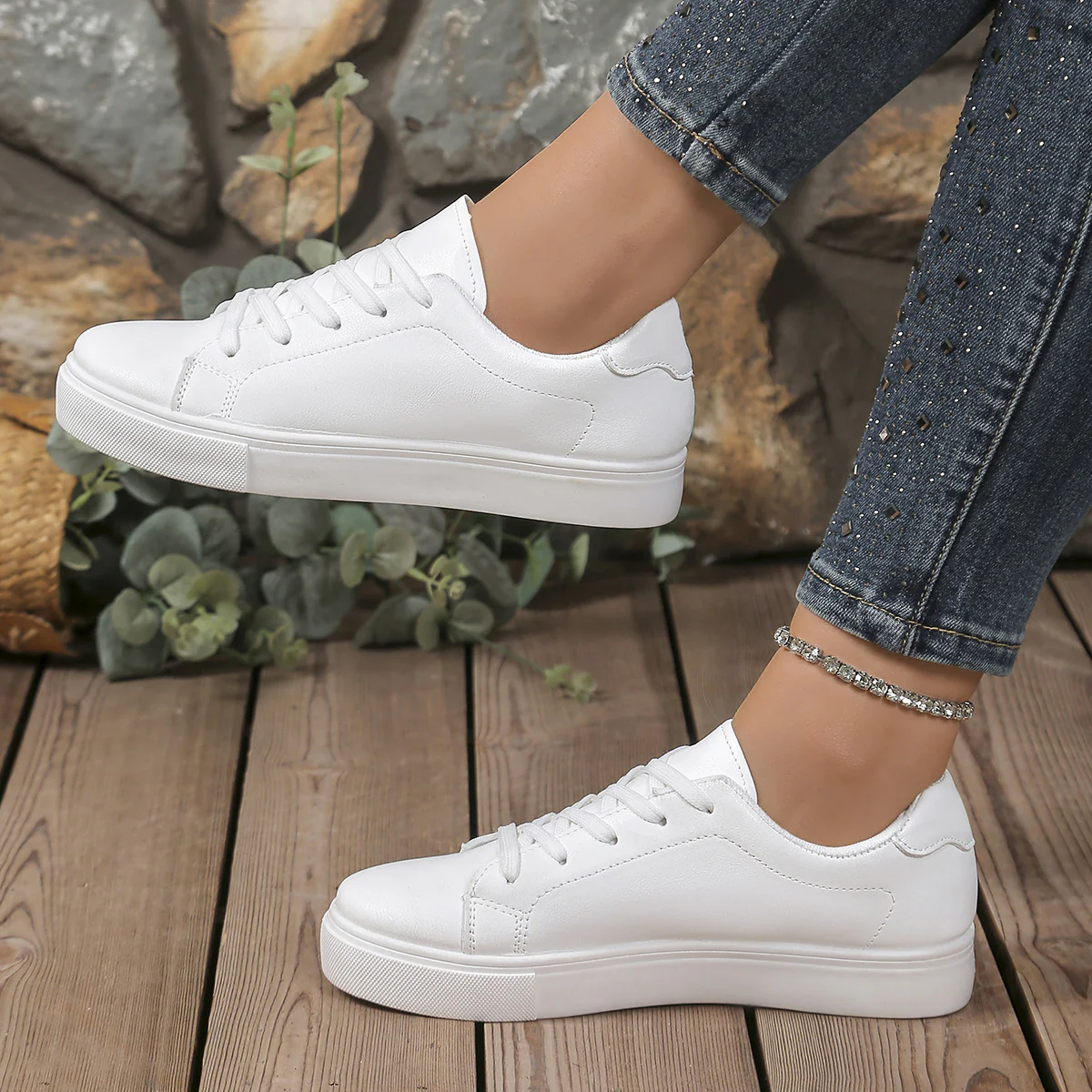 Damen Sneakers mit dämpfender Sohle und klassischem Design Heidi Mode - Image 2