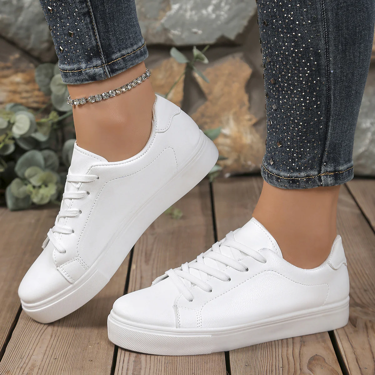 Damen Sneakers mit dämpfender Sohle und klassischem Design Heidi Mode - Image 3