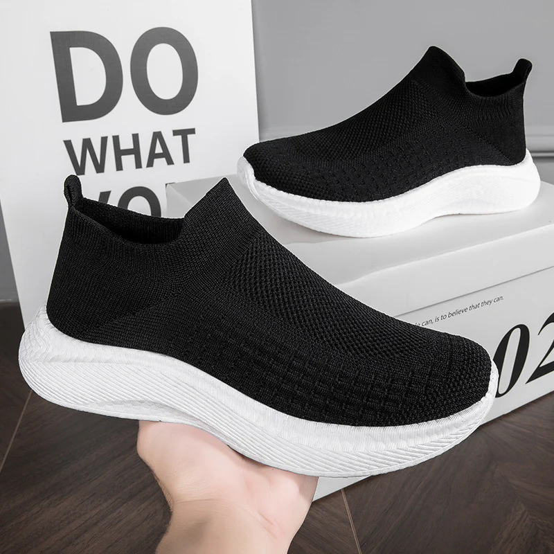 Damen Sneakers mit elastischem Strick-Obermaterial und rutschfester Sohle Heidi Mode - Image 2