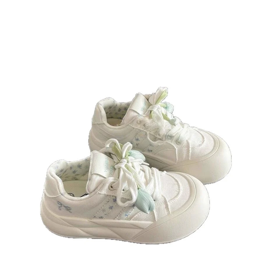 Damen Sneakers mit elegantem Rüschen-Design und gepolsterter Sohle Heidi Mode - Image 5