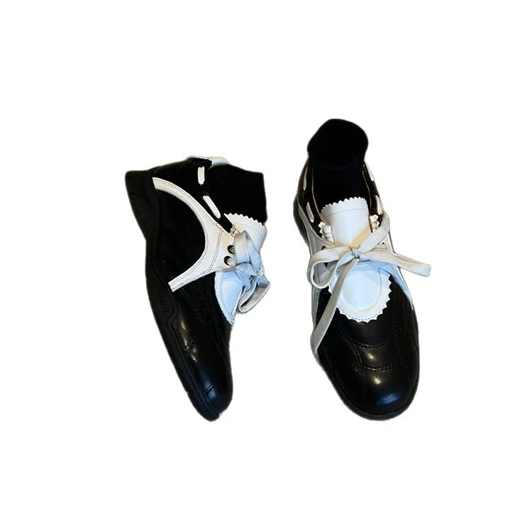 Damen Sneakers mit eleganter Schnürung und modischem Lagenlook Heidi Mode - Image 5