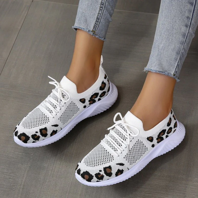 Damen Sneakers mit ergonomischem Mesh-Obermaterial und trendigem Tierprint Heidi Mode - Image 7