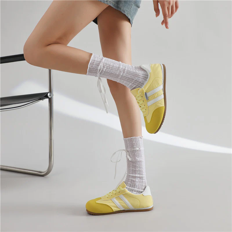 Damen Sneakers mit flexiblem Obermaterial und rutschfester Sohle Heidi Mode