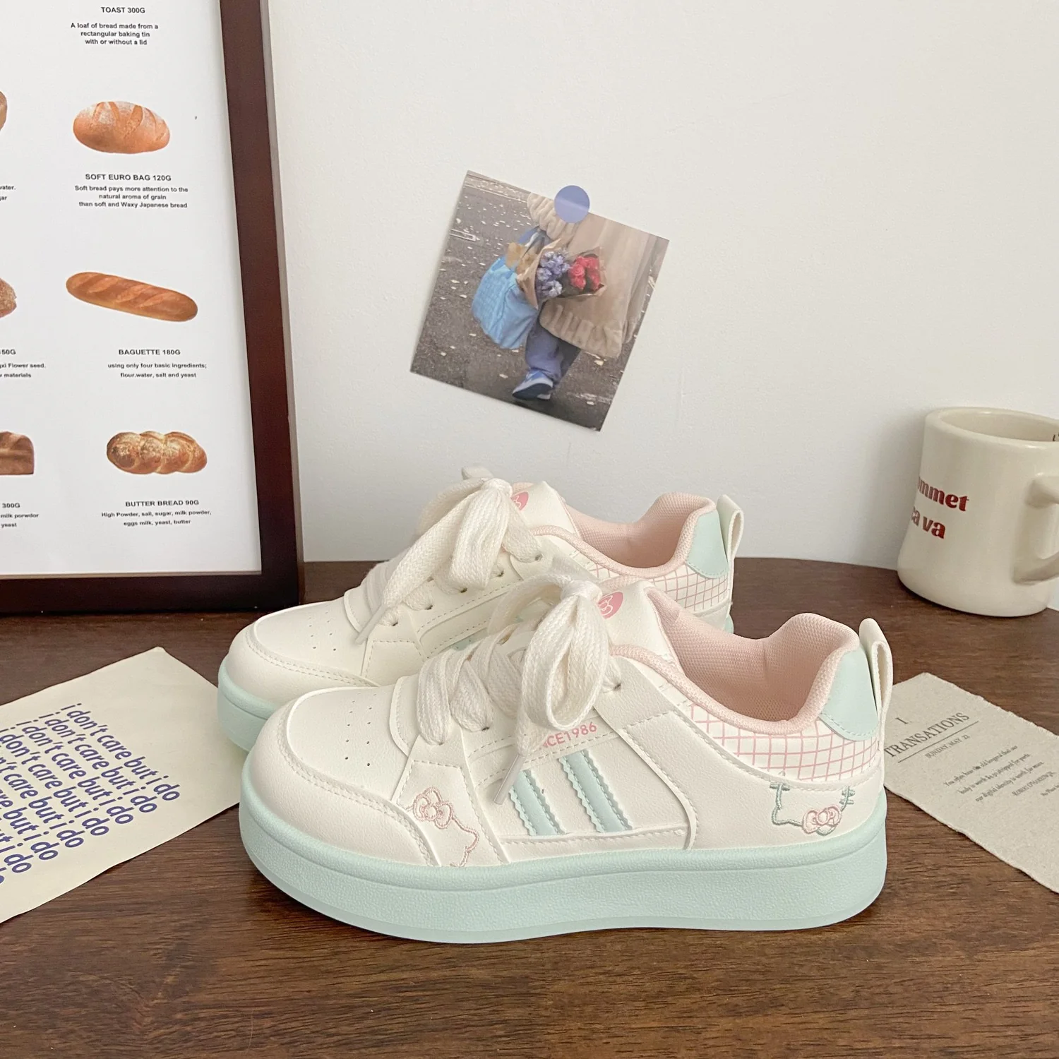 Damen Sneakers mit gepolsterter Laufsohle und modischem Design Heidi Mode