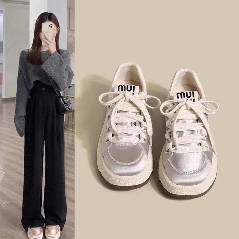 Damen Sneakers mit glänzendem Obermaterial und komfortabler Dämpfung Heidi Mode - Image 3