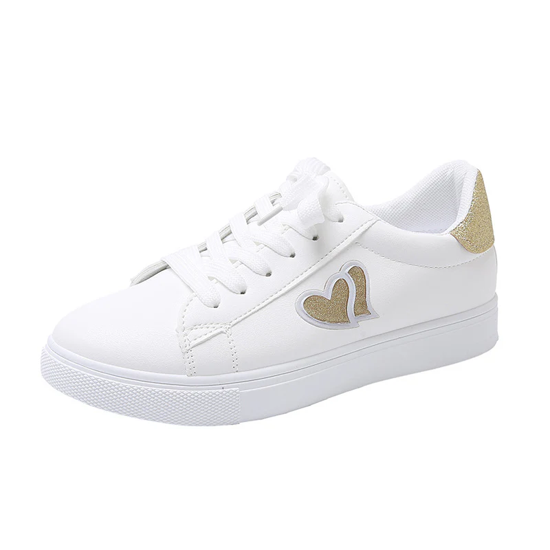 Damen Sneakers mit Glitzerelementen und Herzmotiv Heidi Mode - Image 5