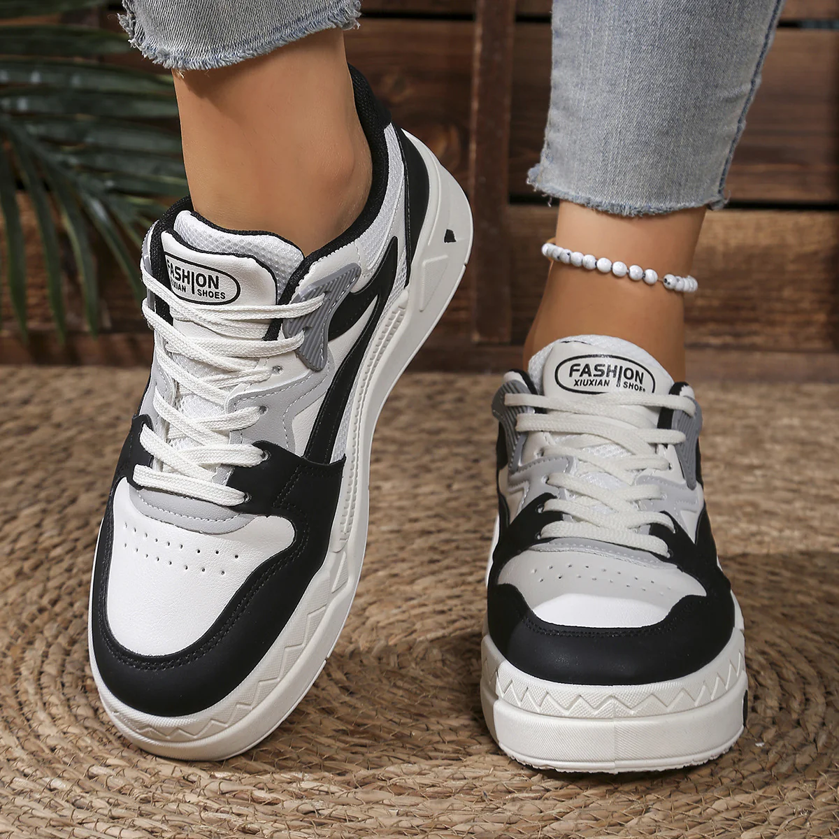 Damen Sneakers mit hochdämpfender Laufsohle und sportlichem Design Heidi Mode - Image 3