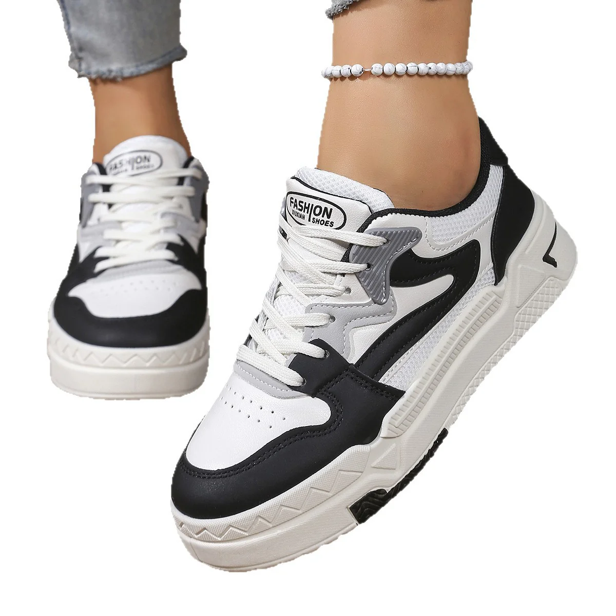 Damen Sneakers mit hochdämpfender Laufsohle und sportlichem Design Heidi Mode - Image 5