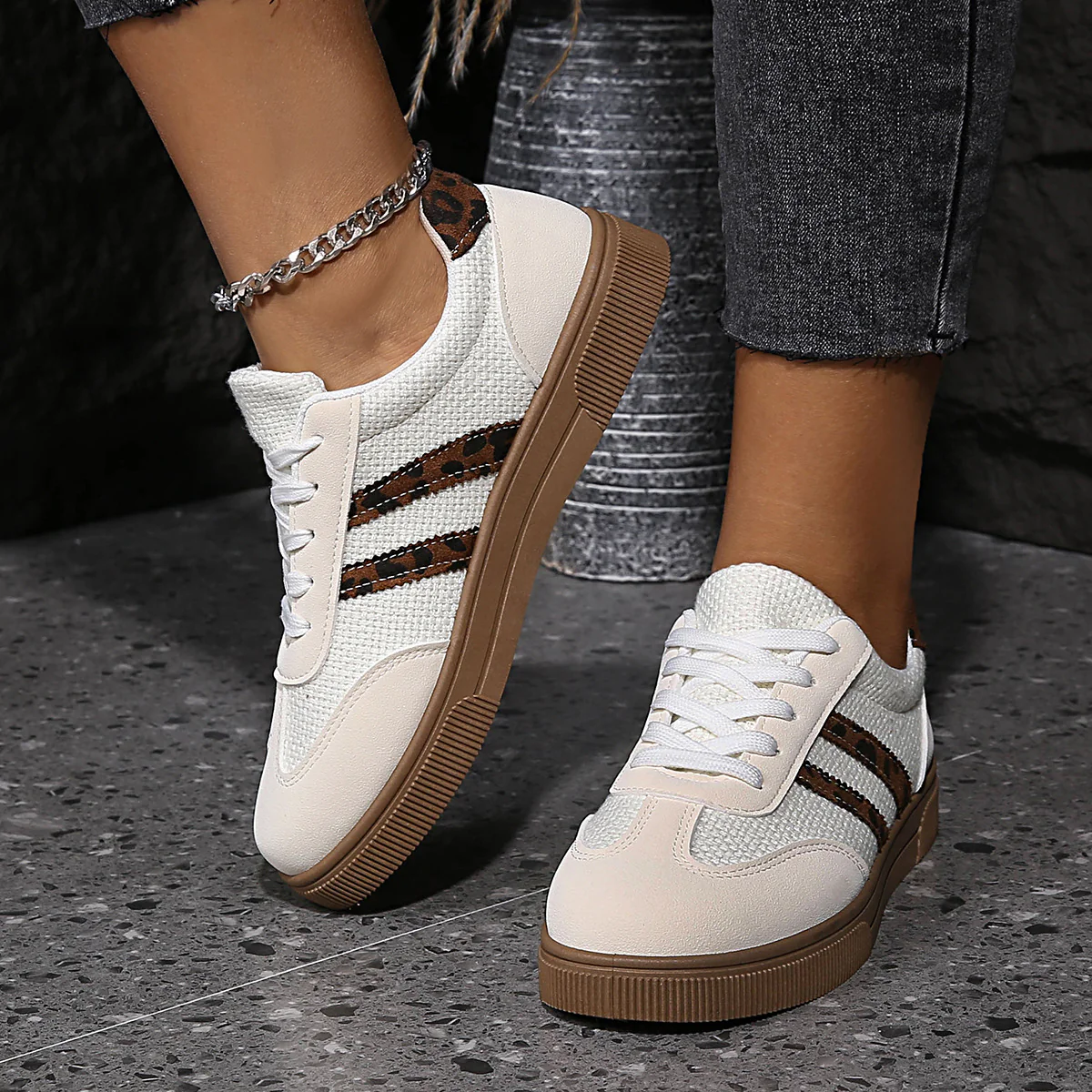 Damen Sneakers mit hochwertigem Netzmaterial und stylischem Tiermotiv Heidi Mode - Image 4