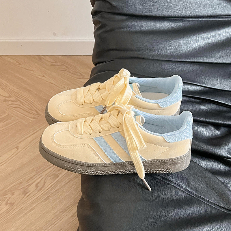 Damen Sneakers mit hochwertigem Velours-Obermaterial und rutschfester Gummisohle Heidi Mode - Image 7