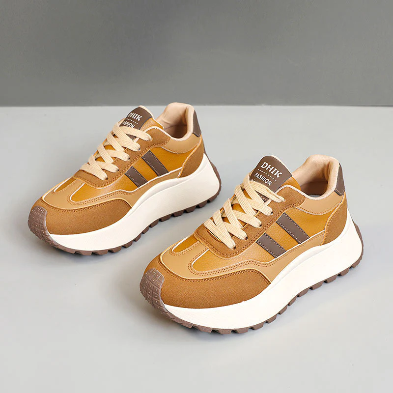 Damen Sneakers mit hohem Plateau und atmungsaktivem Obermaterial Heidi Mode - Image 7
