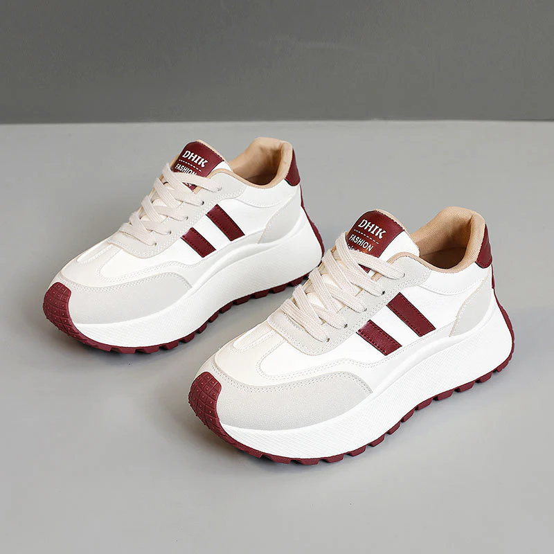 Damen Sneakers mit hohem Plateau und atmungsaktivem Obermaterial Heidi Mode - Image 8