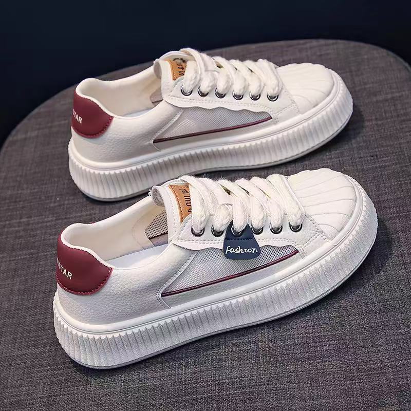 Damen Sneakers mit hohem Plateau und atmungsaktivem Obermaterial Heidi Mode - Image 5