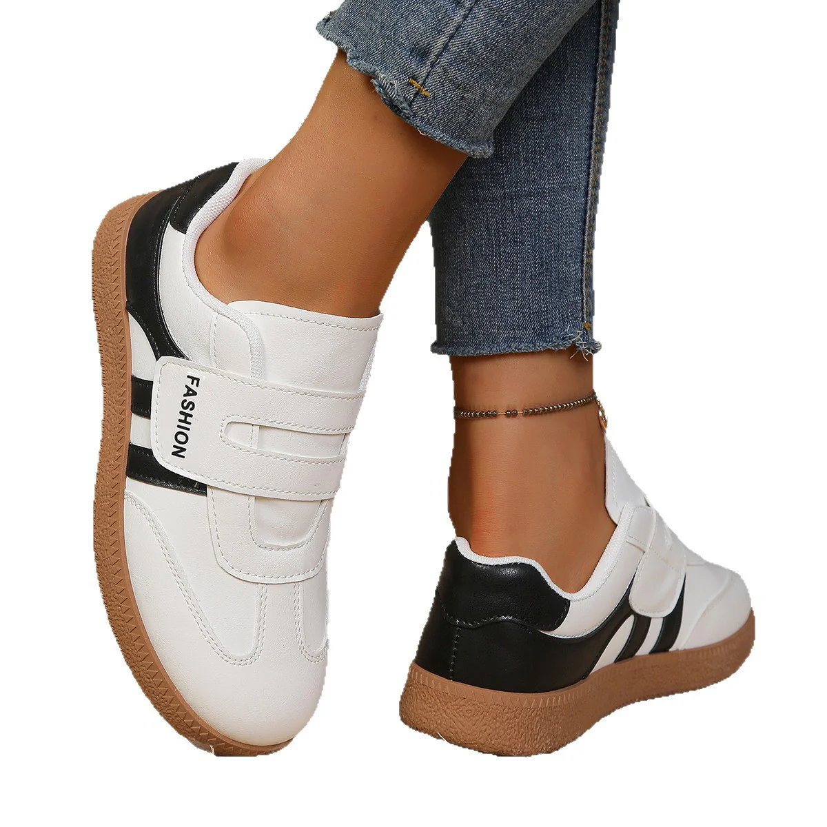 Damen Sneakers mit praktischem Klettverschluss und modischem Design Heidi Mode - Image 5