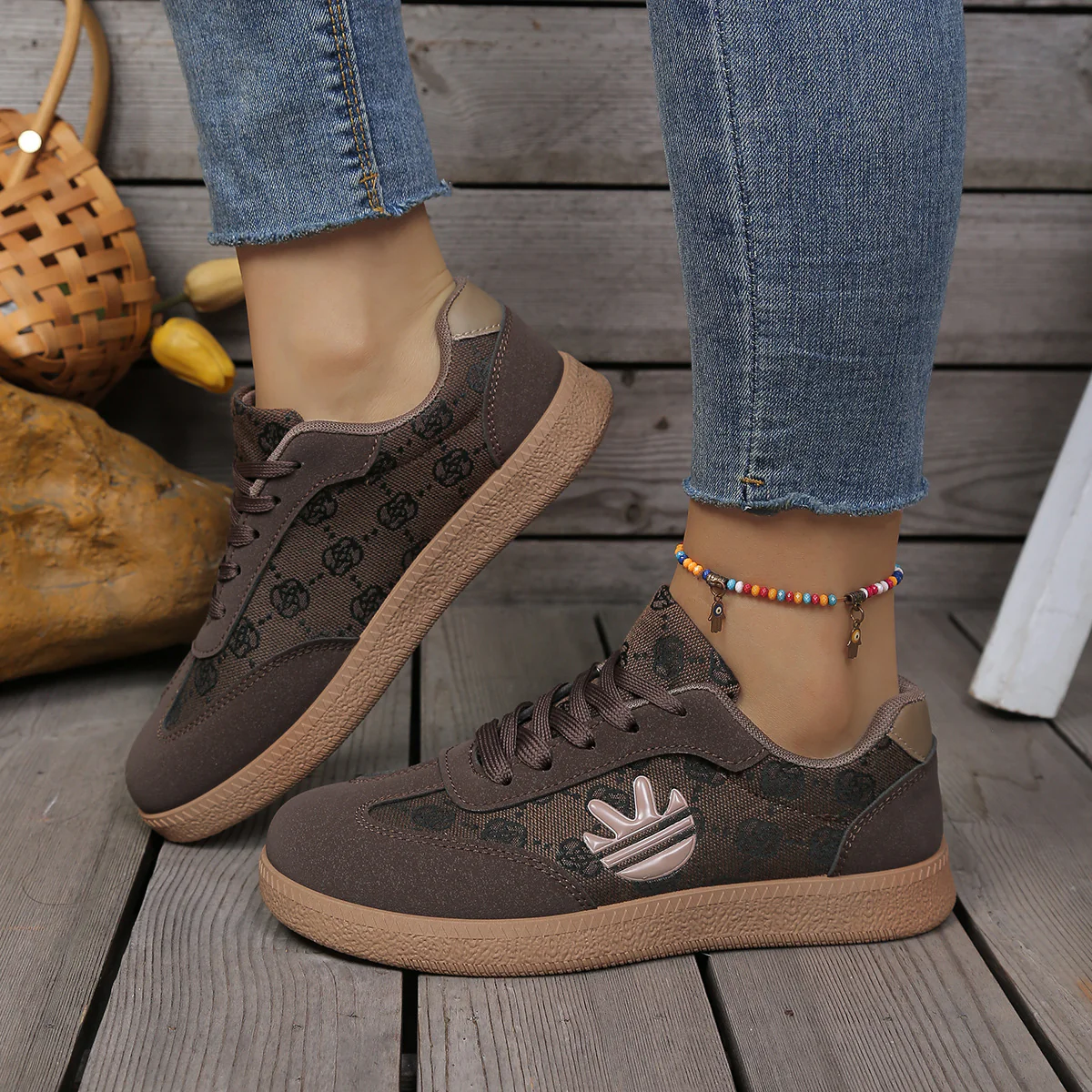 Damen Sneakers mit rutschfester Sohle und weichem Obermaterial Heidi Mode - Image 3