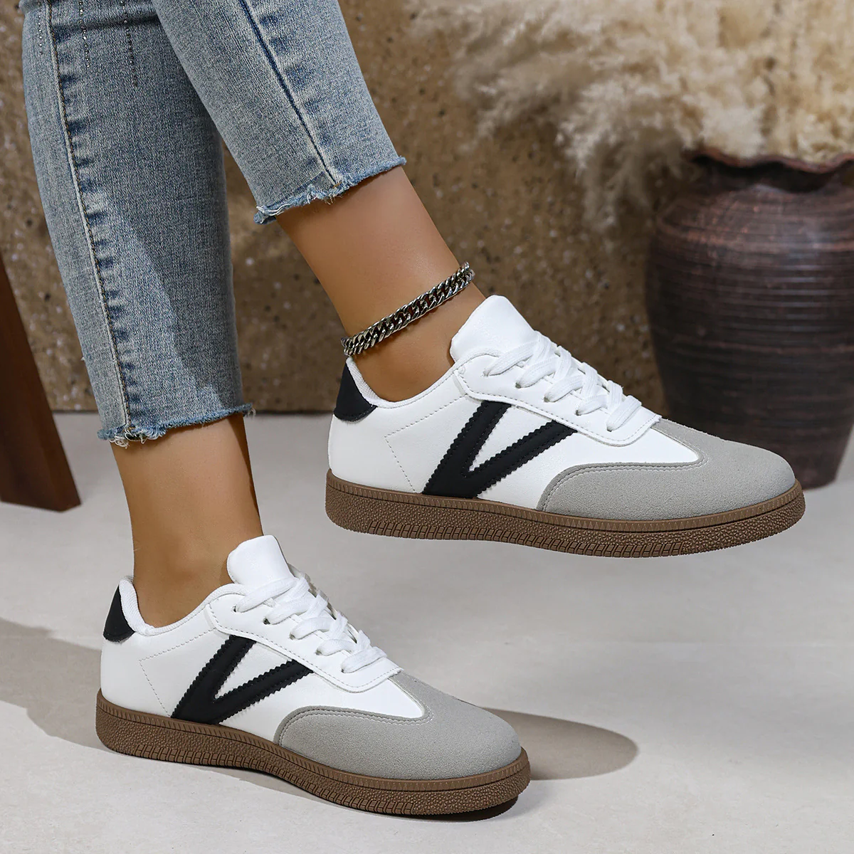 Damen Sneakers mit sportlichem Design und atmungsaktivem Obermaterial Heidi Mode