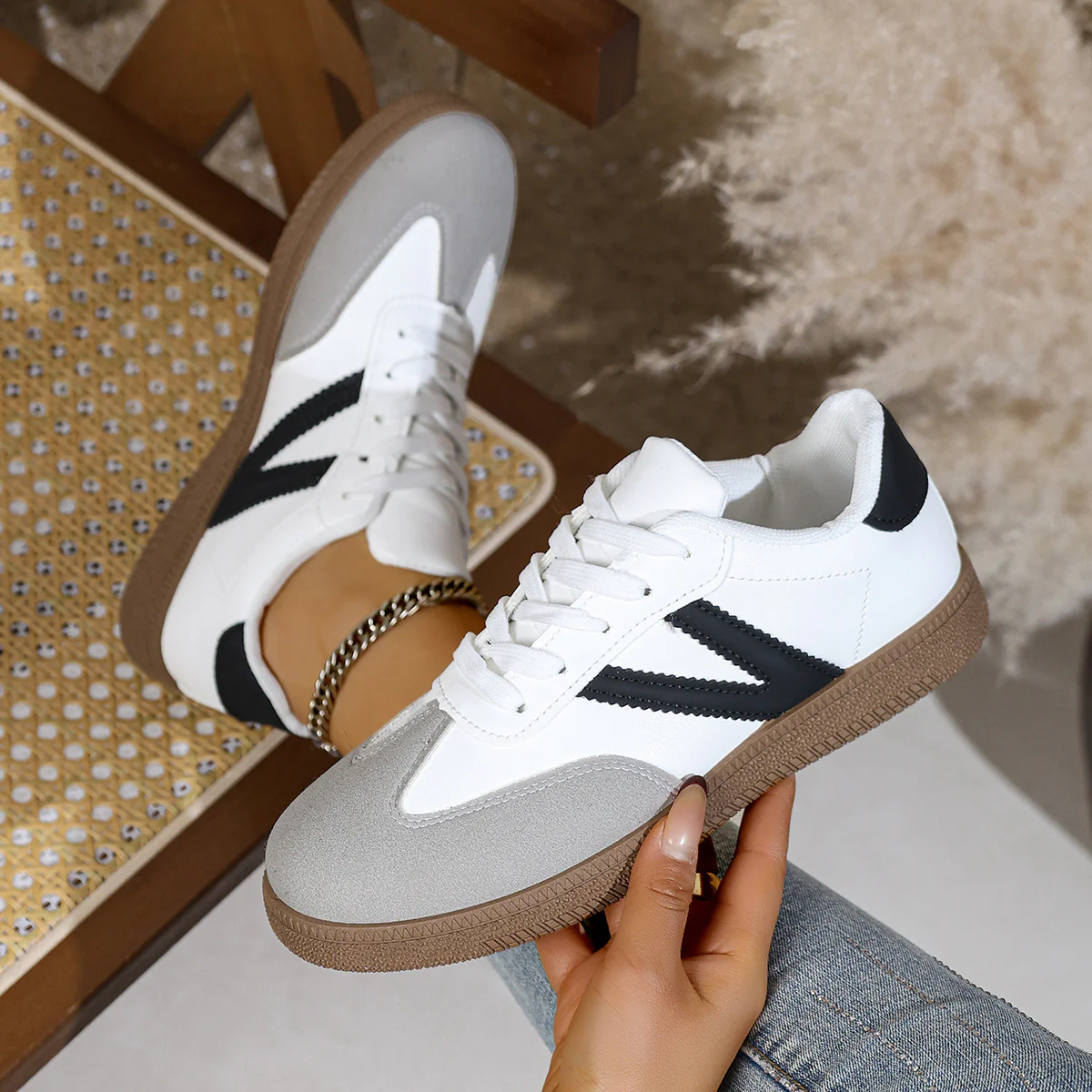 Damen Sneakers mit sportlichem Design und atmungsaktivem Obermaterial Heidi Mode - Image 2