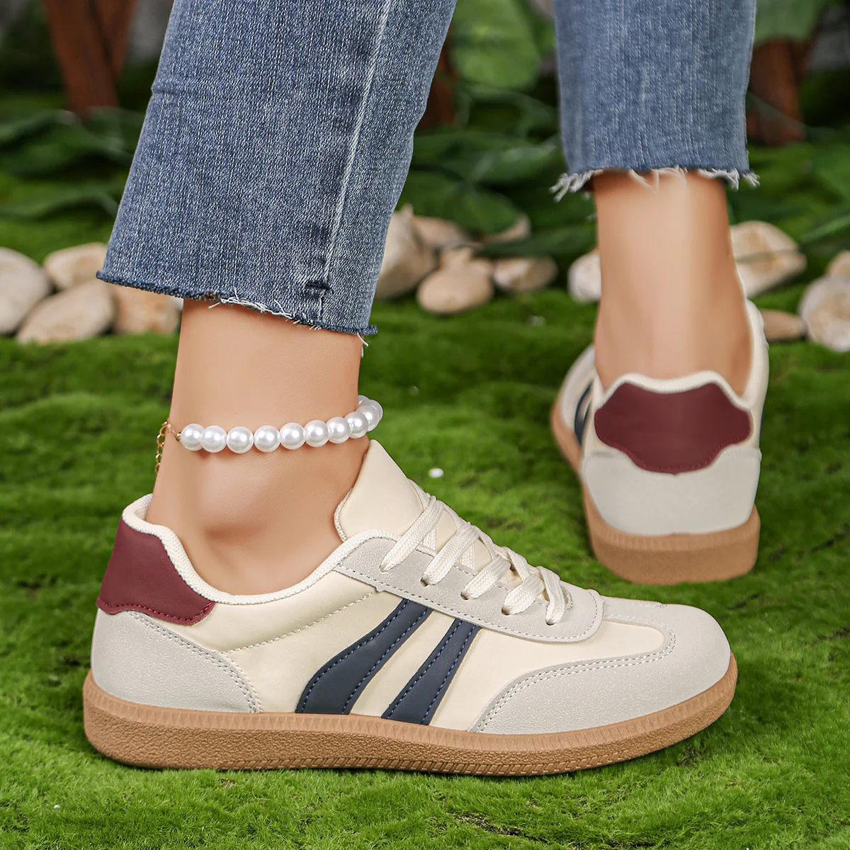 Damen Sneakers mit sportlichem Design und rutschfester Sohle Heidi Mode - Image 3
