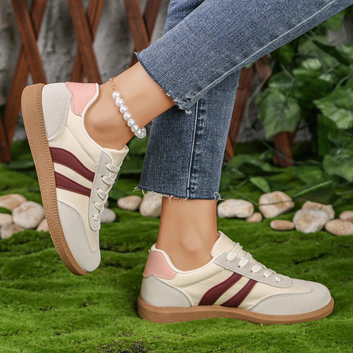 Damen Sneakers mit sportlichem Design und rutschfester Sohle Heidi Mode - Image 6