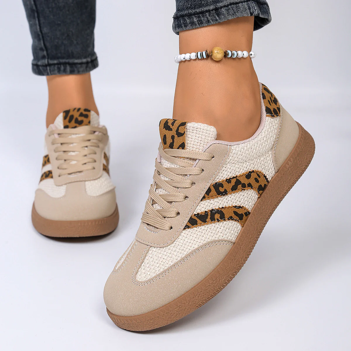 Damen Sneakers mit stylischem Leo-Design und bequemer Dämpfung Heidi Mode - Image 2