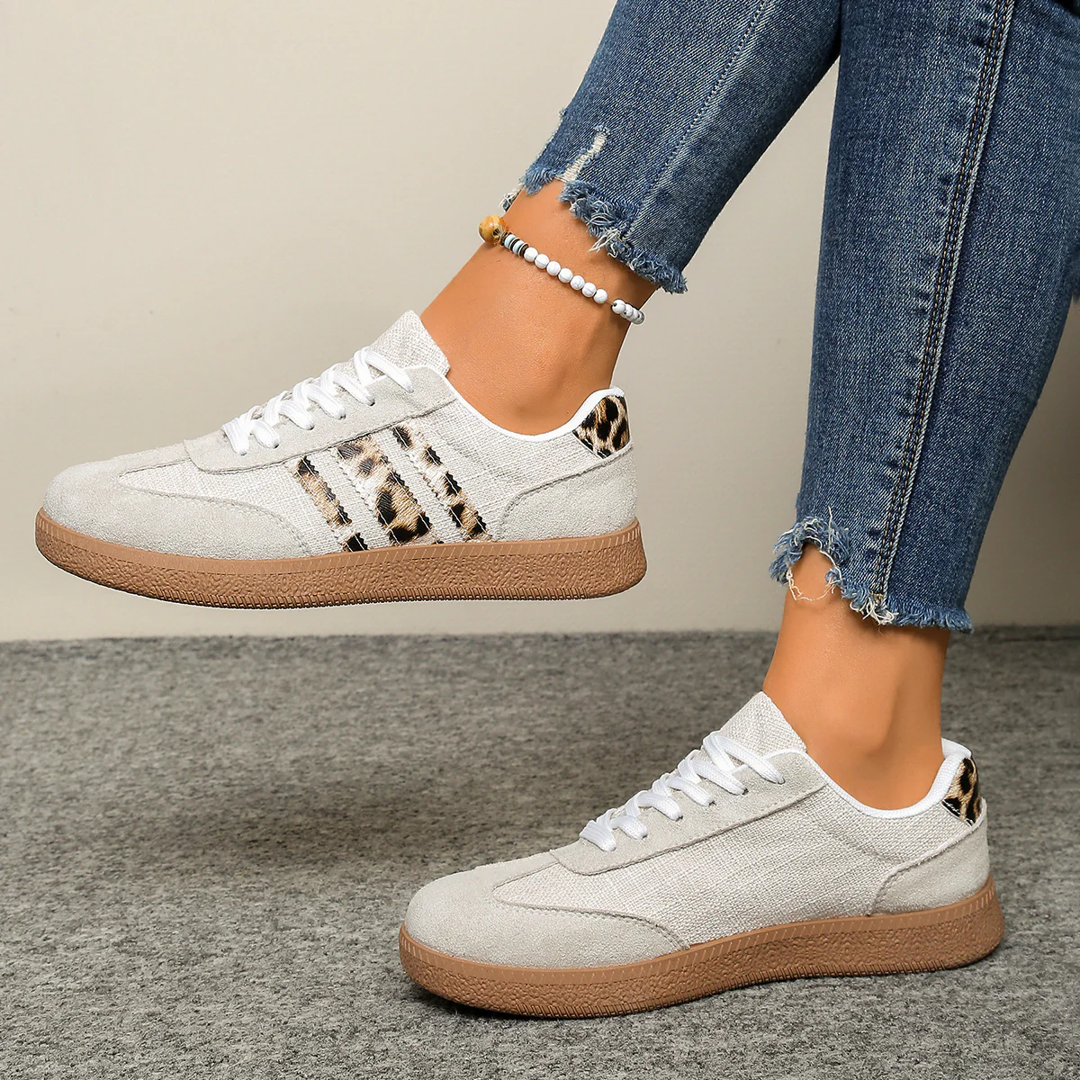 Damen Sneakers mit stylischem Leo-Design und bequemer Dämpfung Heidi Mode - Image 3