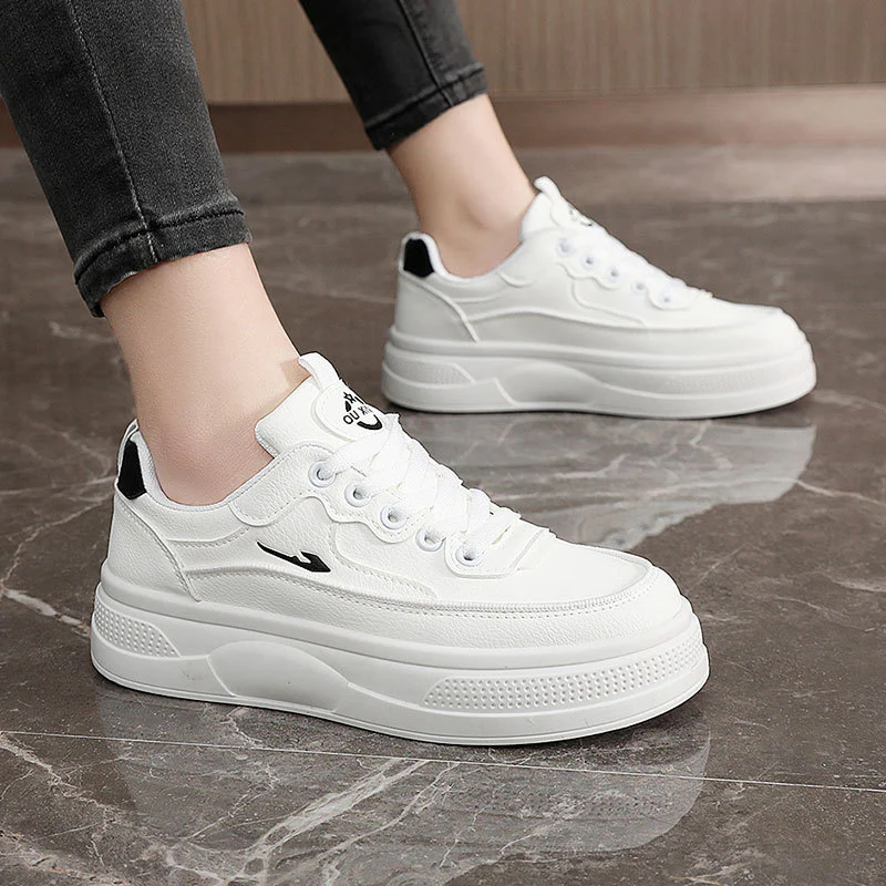 Damen Sneakers mit trendigem Plateausohlen-Design und atmungsaktiven Materialien Heidi Mode - Image 4