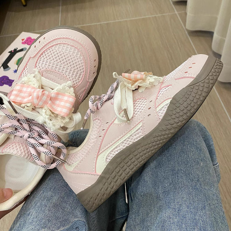 Damen Sneakers mit verspielt floralem Design und innovativer Schnürung Heidi Mode - Image 8