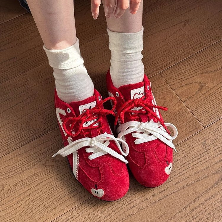 Damen Sneakers mit verspieltem Applikationsdesign und atmungsaktiver Sohle Heidi Mode - Image 2
