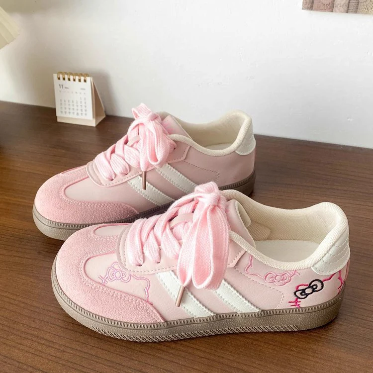 Damen Sneakers mit verspieltem Hello Kitty Design und stützender Sohle Heidi Mode - Image 2