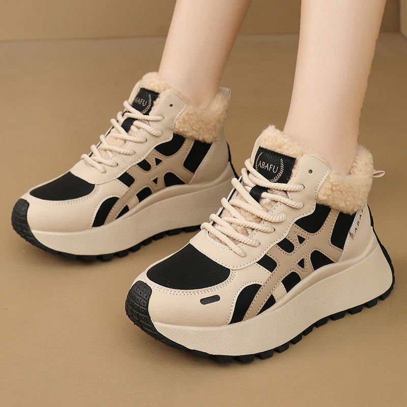 Damen Sneakers mit warmem Fleece-Futter und dämpfender Laufsohle Heidi Mode - Image 3
