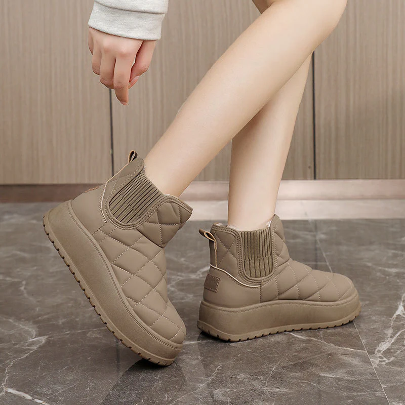 Damen Sneakers mit warmem Fleecefutter und rutschfester Laufsohle Heidi Mode - Image 3