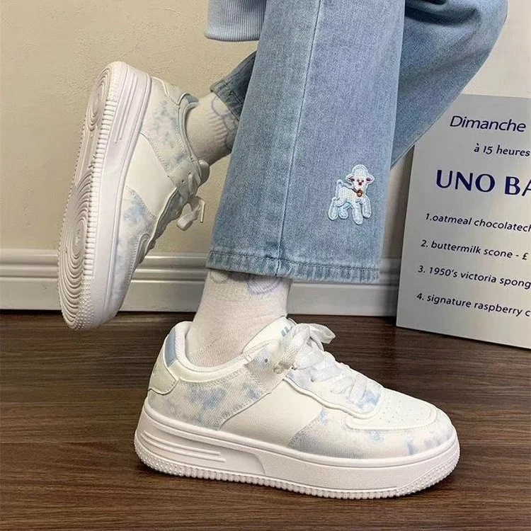 Damen Sneakers mit Wasserfarbigem Muster und dämpfendem Sohlenprofil Heidi Mode - Image 3