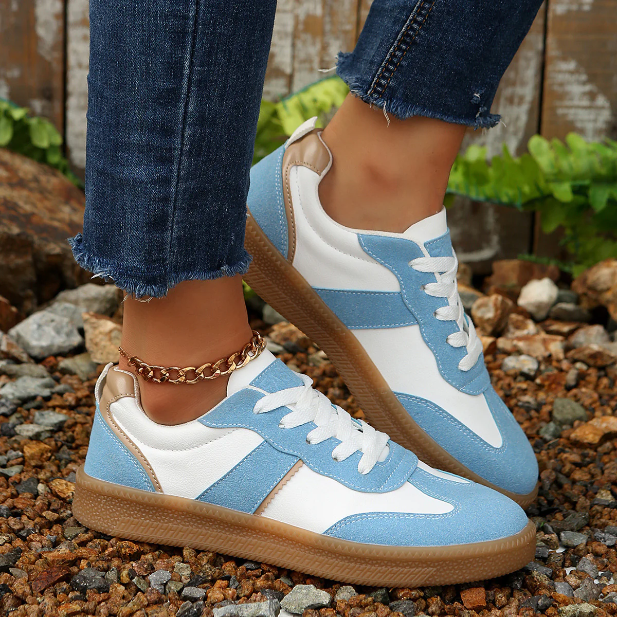 Damen Sneakers mit weichem Obermaterial und rutschfester Laufsohle Heidi Mode - Image 4