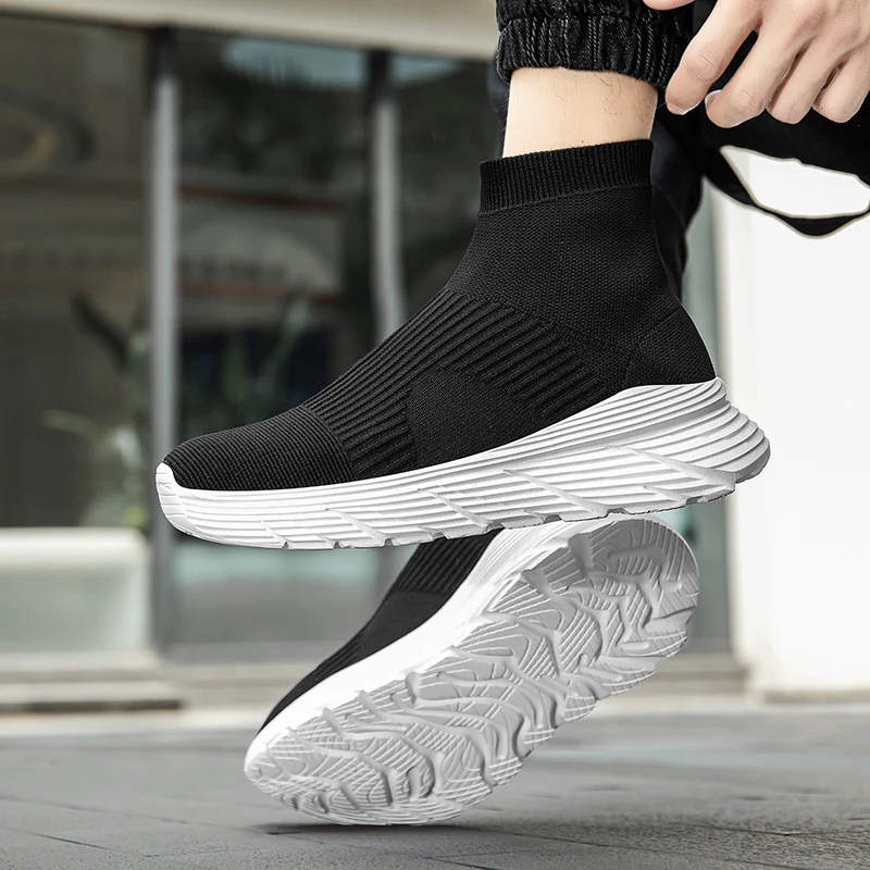 Damen Socken-Sneaker mit hohem Schaft von Heidi Mode - Image 3