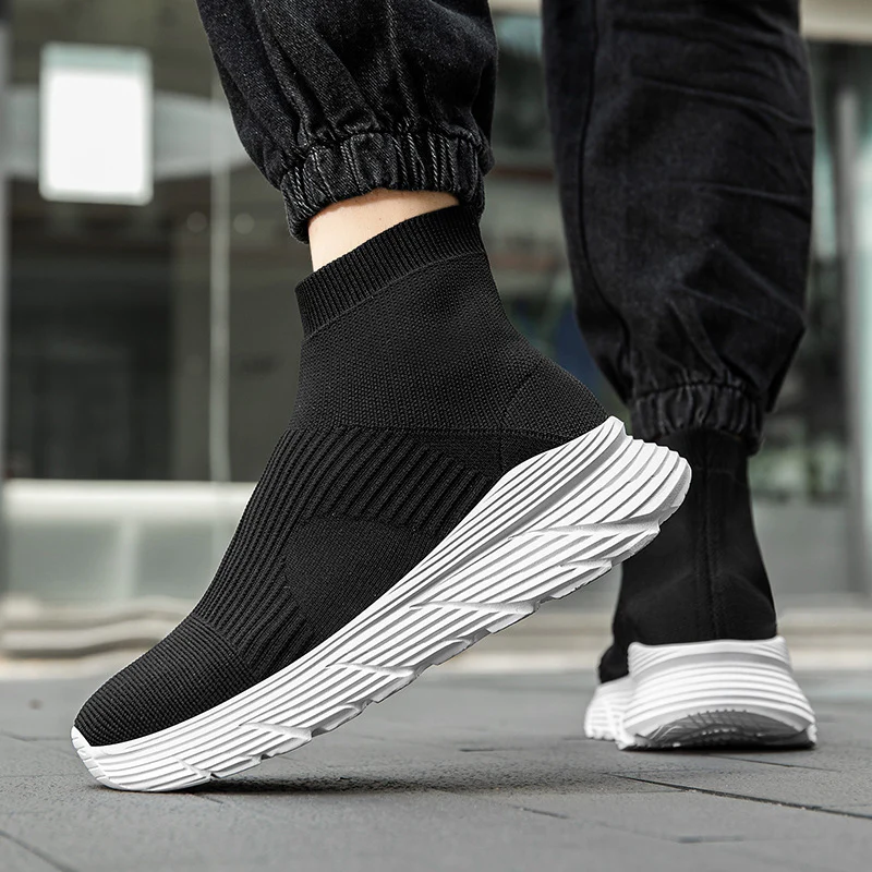 Damen Socken-Sneaker mit hohem Schaft von Heidi Mode - Image 4