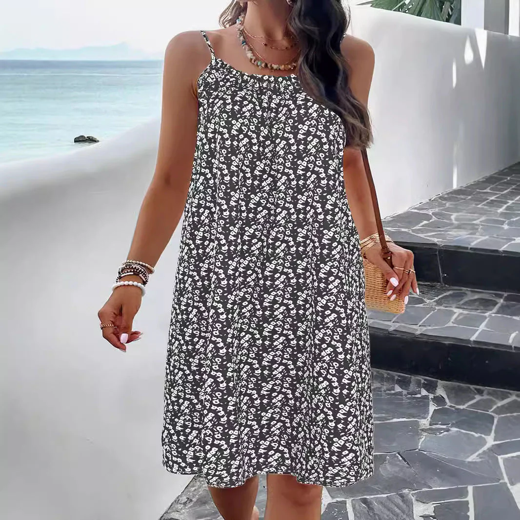 Damen Sommerkleid Aus Atmungsaktiver Baumwolle mit Floralem Muster Heidi-Mode - Image 3