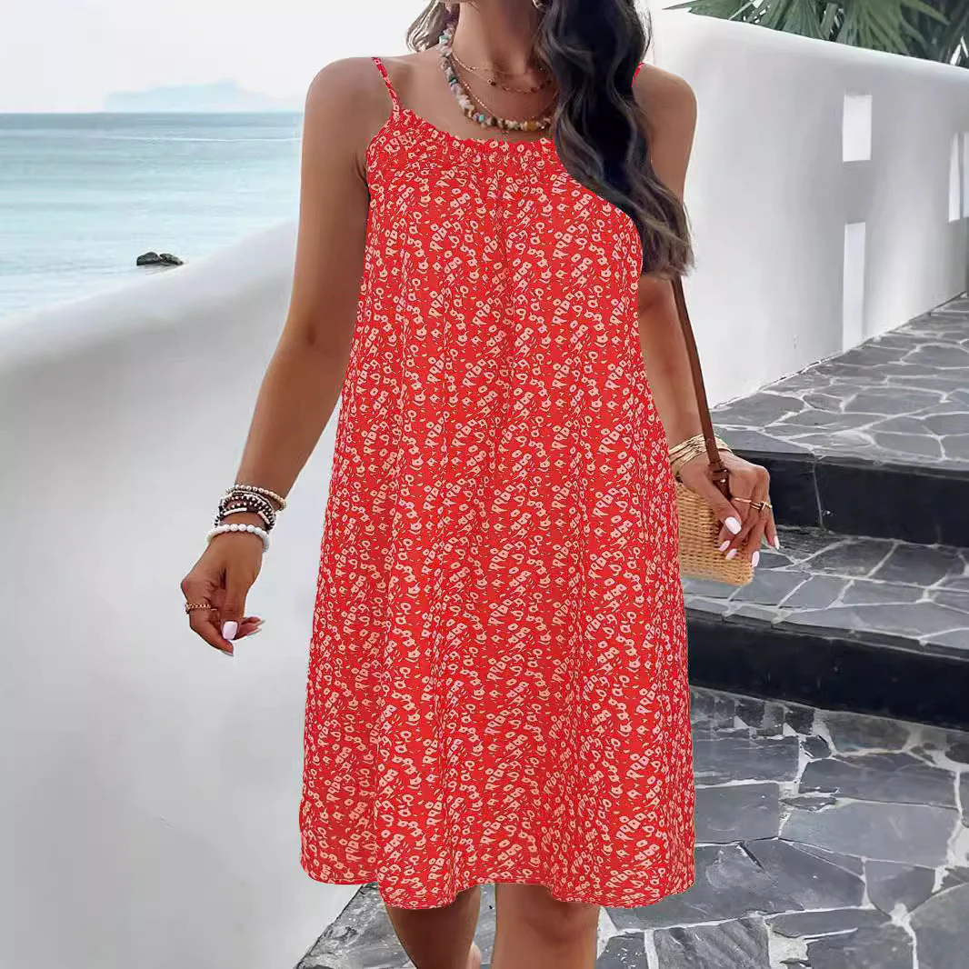 Damen Sommerkleid Aus Atmungsaktiver Baumwolle mit Floralem Muster Heidi-Mode - Image 4